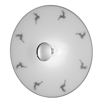 Kolarz A1353.61.XL.5.Gr.100 - Επιτοίχιο φωτιστικό NONNA 1xE27/100W/230V ελάφι γκρι