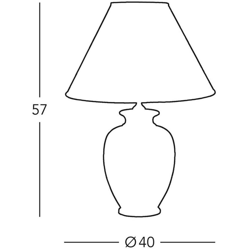 Kolarz A1354.71 - Eπιτραπέζια λάμπα GIARDINO 1xE27/100W/230V διάμετρος 40 cm