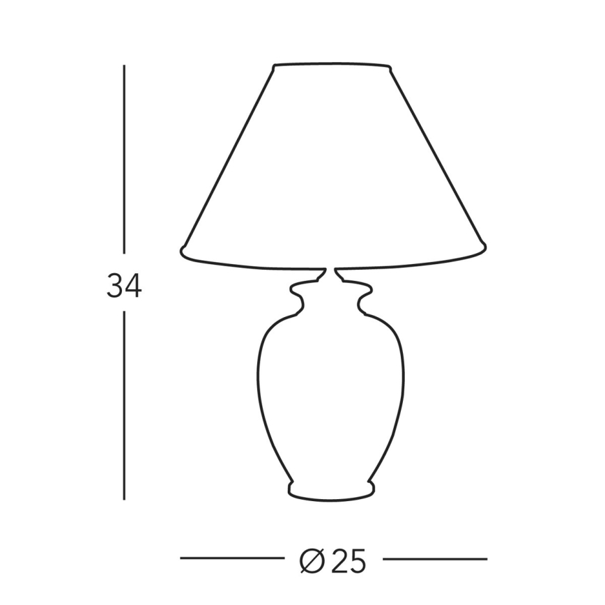 Kolarz A1354.71S - Eπιτραπέζια λάμπα GIARDINO 1xE27/60W/230V διάμετρος 25 cm