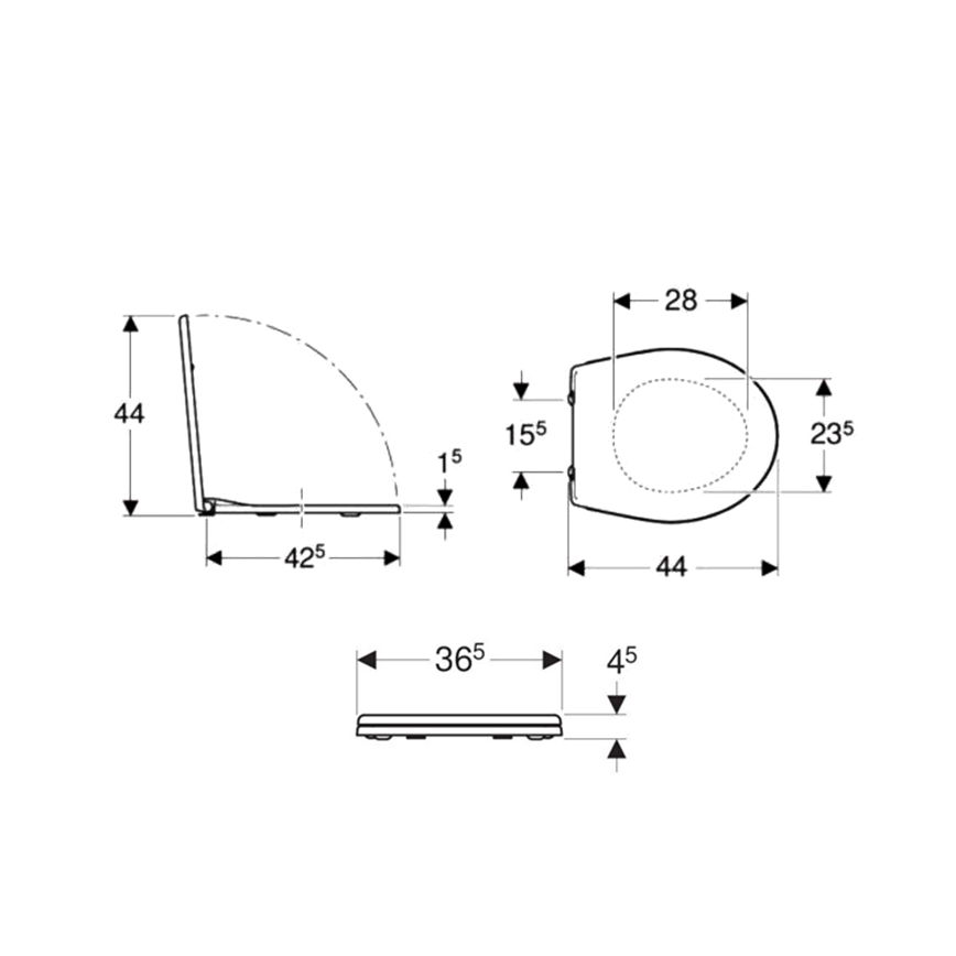 Kolo K90111000 - Κάθισμα WC Rekord duroplast/λευκό