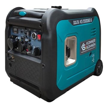 Könner & Söhnen 13046 - Γεννήτρια βενζίνης/υγραερίου Inverter KS 5500iEG S 5500W