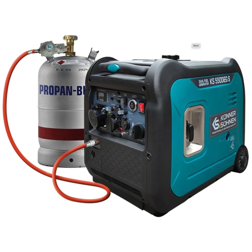 Könner & Söhnen 13046 - Γεννήτρια βενζίνης/υγραερίου Inverter KS 5500iEG S 5500W