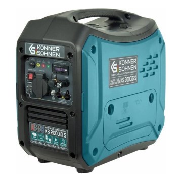 Könner & Söhnen KS7869 - Φορητός ηλεκτρογεννήτρια inverter αερίου και βενζίνης KS 2000iG S 2000W
