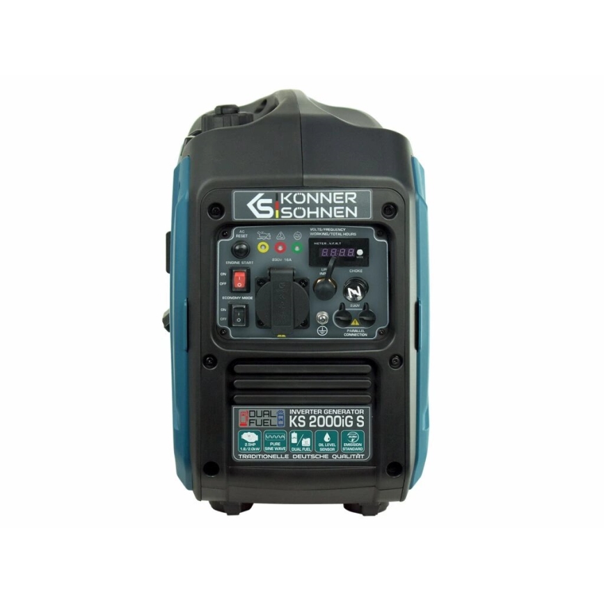 Könner & Söhnen KS7869 - Φορητός ηλεκτρογεννήτρια inverter αερίου και βενζίνης KS 2000iG S 2000W