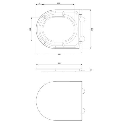 Κρεμαστή λεκάνη WC OTTAWA + κάθισμα WC SoftClose OTTAWA + πλακέτα έκπλυσης SIGMA + εντοιχιζόμενη μονάδα + μονωτικό υπόστρωμα