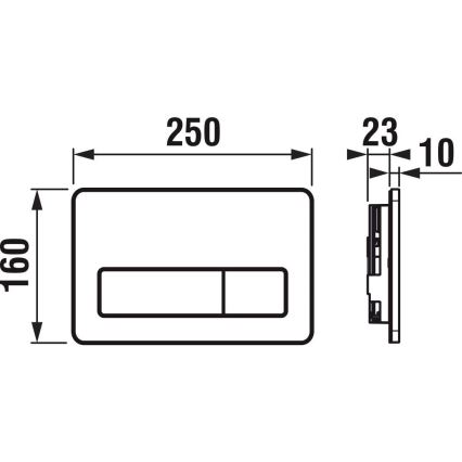Επιτοίχια λεκάνη MIO Rimless + κάθισμα WC SoftClose MIO + πλήκτρο έκπλυσης DUAL + εντοιχισμένη μονάδα + μονωτικό υπόστρωμα