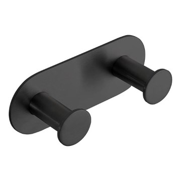 Κρεμάστρα 11,5x4,5 cm ανοξείδωτο ατσάλι/μαύρο