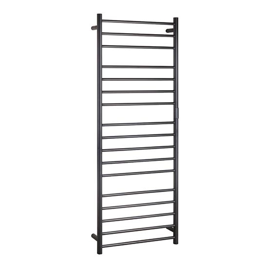 Κρεμάστρα πετσετών 60x168 cm ανοξείδωτο/μαύρο