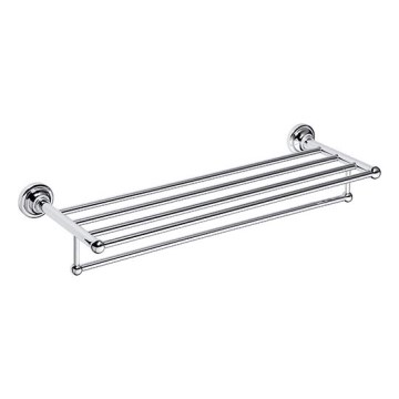 Κρεμάστρα πετσετών 66,5 x 12 εκ. ασημένια