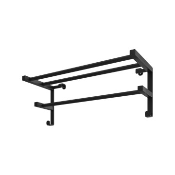 Κρεμάστρα πετσετών για καλοριφέρ μπάνιου HF SHEFFIELD 52x20,4 cm μαύρη