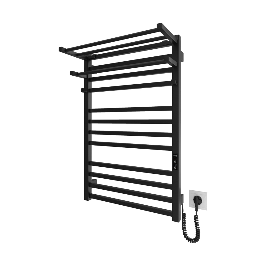 Κρεμάστρα πετσετών για καλοριφέρ μπάνιου HF SHEFFIELD 52x20,4 cm μαύρη