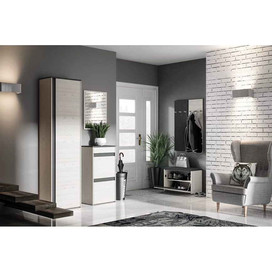 Κρεμάστρα τοίχου CALLA 102x34 cm λευκό