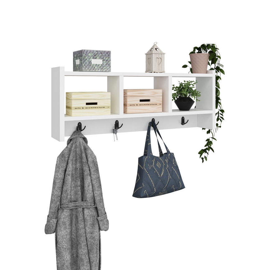 Κρεμάστρα τοίχου STAR 35x76 cm λευκή