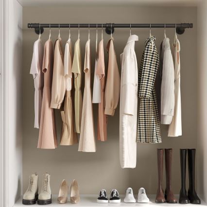 Κρεμάστρα τοίχου για κρεμάστρες LINEA, μαύρη