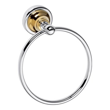 Κρεμάστρα για πετσέτες 16x19 εκ. ασημί/χρυσή