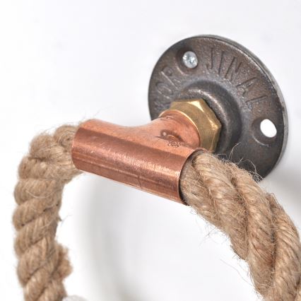 Κρεμάστρα μπάνιου 16x16 cm μπεζ/χρυσό