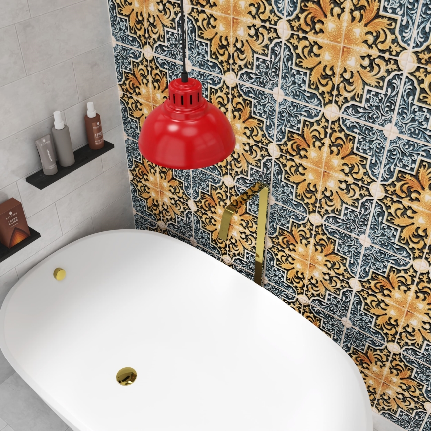 Κρεμαστό φως ALTAR 1xE27/60W κόκκινο