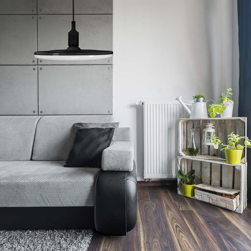 Κρεμαστό φως LED KIKI 1xE27/10W/230V μαύρο