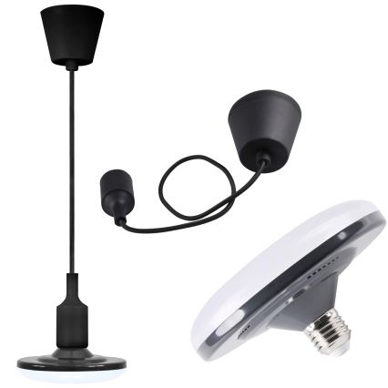 Κρεμαστό φως LED KIKI 1xE27/10W/230V μαύρο