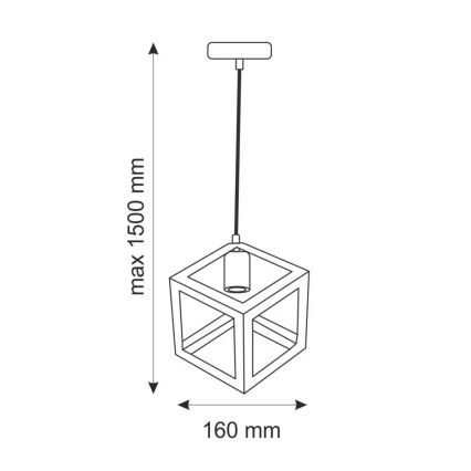 Κρεμαστό φως SWEDEN 1xE27/20W/230V