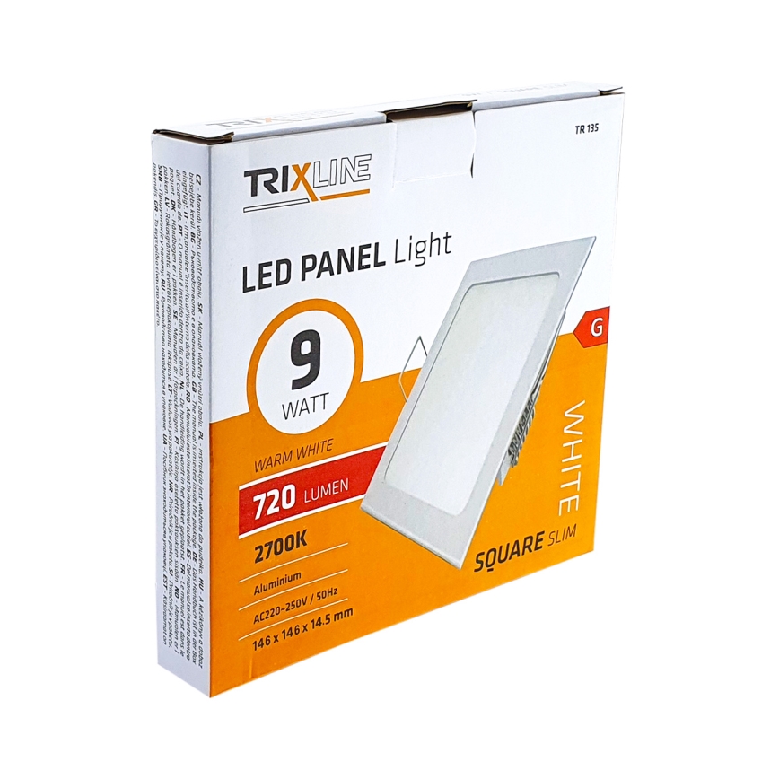 Κρεμαστό φως οροφής LED SQUARE LED/9W/230V 2700K