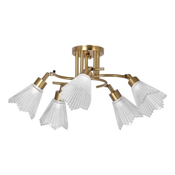 Κρεμαστό φωτιστικό 5xE14/60W/230V χρυσό