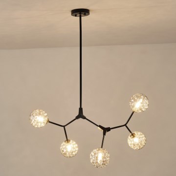 Κρεμαστό φωτιστικό 5xG9/15W/230V γκρι