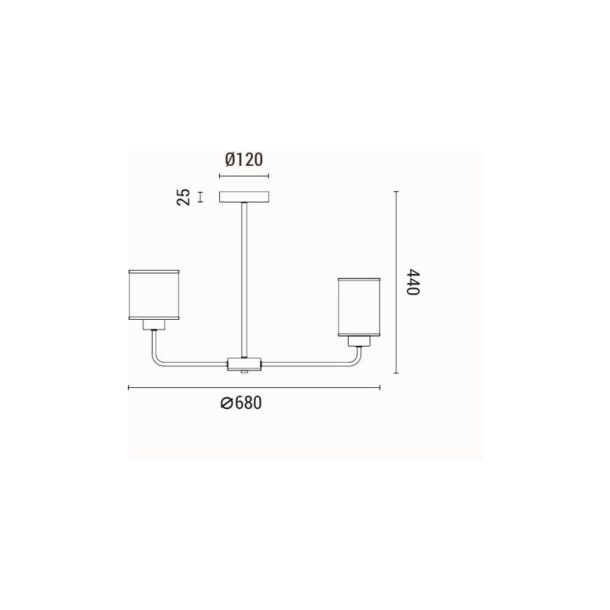 Κρεμαστό φωτιστικό 6xE27/60W/230V