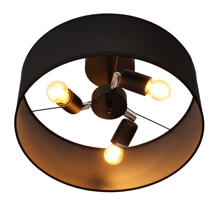 Κρεμαστό φωτιστικό ALBA 3xE27/15W/230V μαύρο