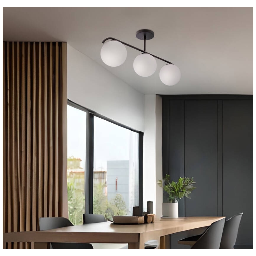 Κρεμαστό φωτιστικό AMADEO 3xE14/40W/230V μαύρο