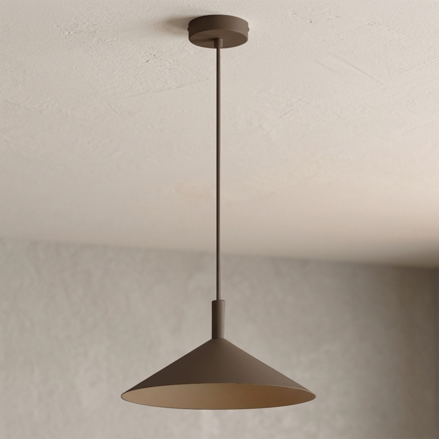 Κρεμαστό φωτιστικό ANEGA με καλώδιο 1xGX53/15W/230V, Ø 30 εκ., καφέ