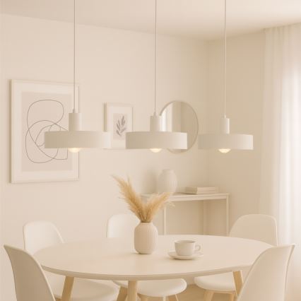 Κρεμαστό φωτιστικό ARCANE με καλώδιο, 3xE27/60W/230V, λευκό