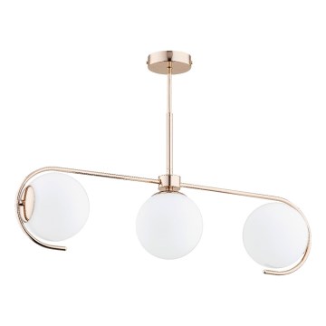 Κρεμαστό φωτιστικό ASTANA 3xE14/10W/230V χρυσό