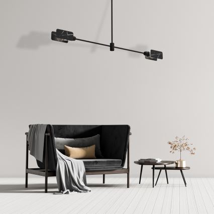 Κρεμαστό φωτιστικό ASTRA 2xE27/60W/230V μαύρο