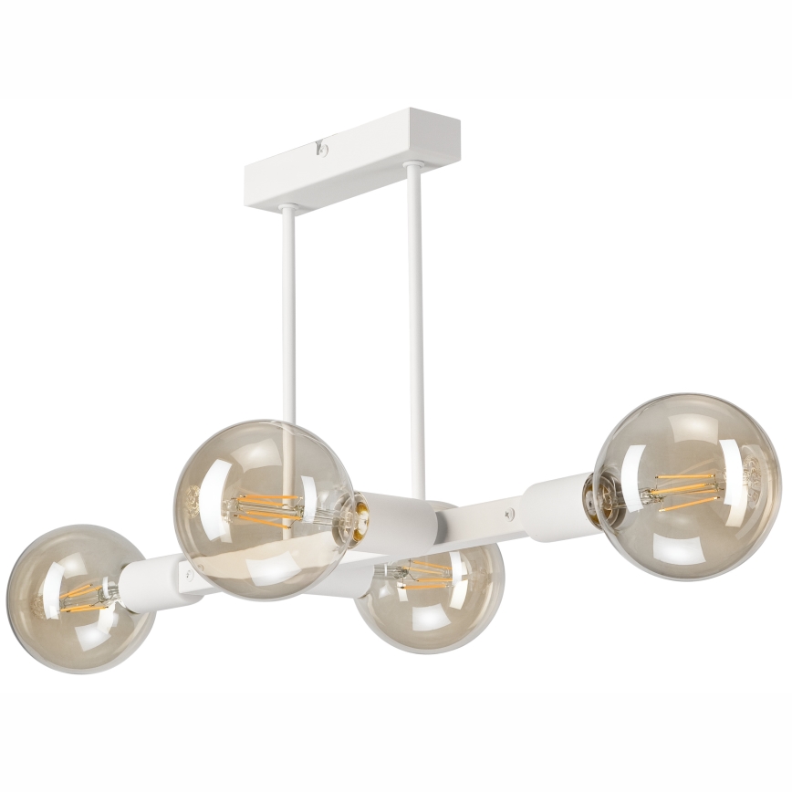 Κρεμαστό φωτιστικό ASTRID 4xE27/60W/230V λευκό