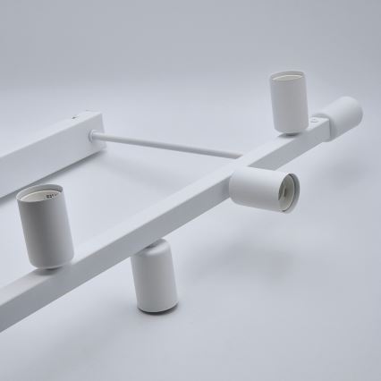 Κρεμαστό φωτιστικό ASTRID 8xE27/60W/230V λευκό