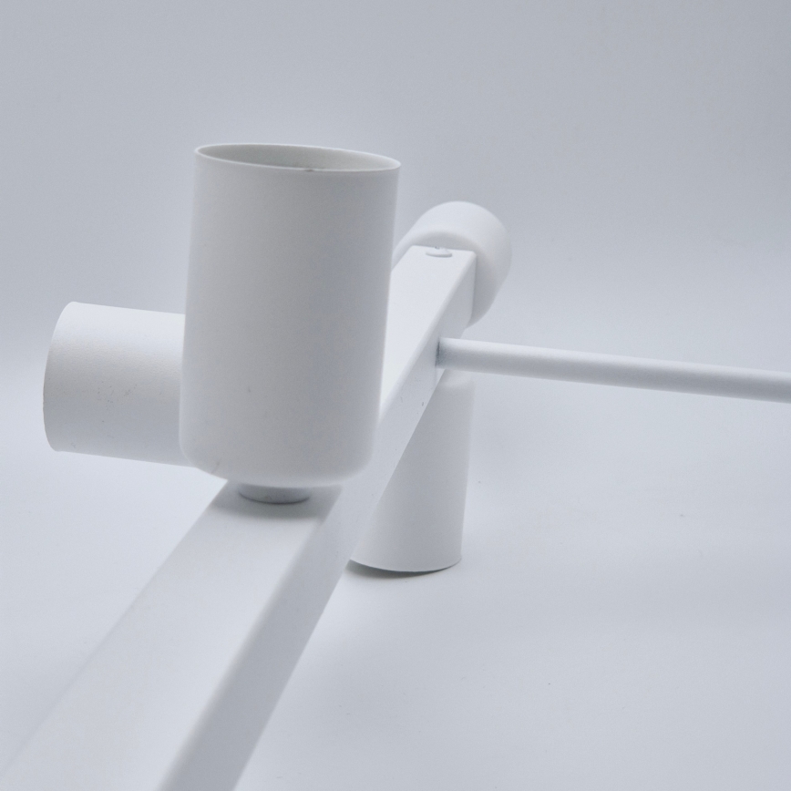 Κρεμαστό φωτιστικό ASTRID 8xE27/60W/230V λευκό