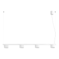 Κρεμαστό φωτιστικό AURA σε καλώδιο, 4xGX53/10W/230V, λευκό