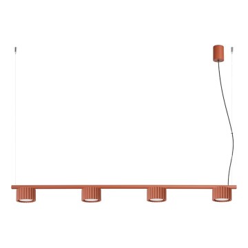 Κρεμαστό φωτιστικό AURA με καλώδιο, 4xGX53/10W/230V, κόκκινο