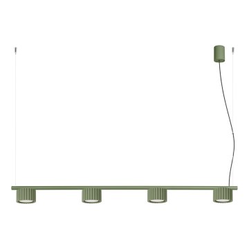 Κρεμαστό φωτιστικό AURA με καλώδιο, 4xGX53/10W/230V, πράσινο
