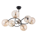 Κρεμαστό φωτιστικό AURORA 6xE14/10W/230V μαύρο/χρυσό