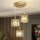 Κρεμαστό φωτιστικό BELLA με καλώδιο 3xE27/40W/230V, χρυσό