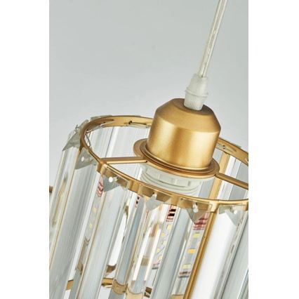 Κρεμαστό φωτιστικό BELLA με καλώδιο 3xE27/40W/230V, χρυσό