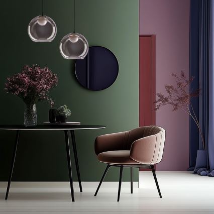 Κρεμαστό φωτιστικό BRIN με καλώδιο 1xG9/15W/230V καπνιστό μαύρο