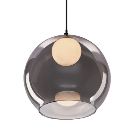 Κρεμαστό φωτιστικό BRIN με καλώδιο 1xG9/15W/230V καπνιστό μαύρο