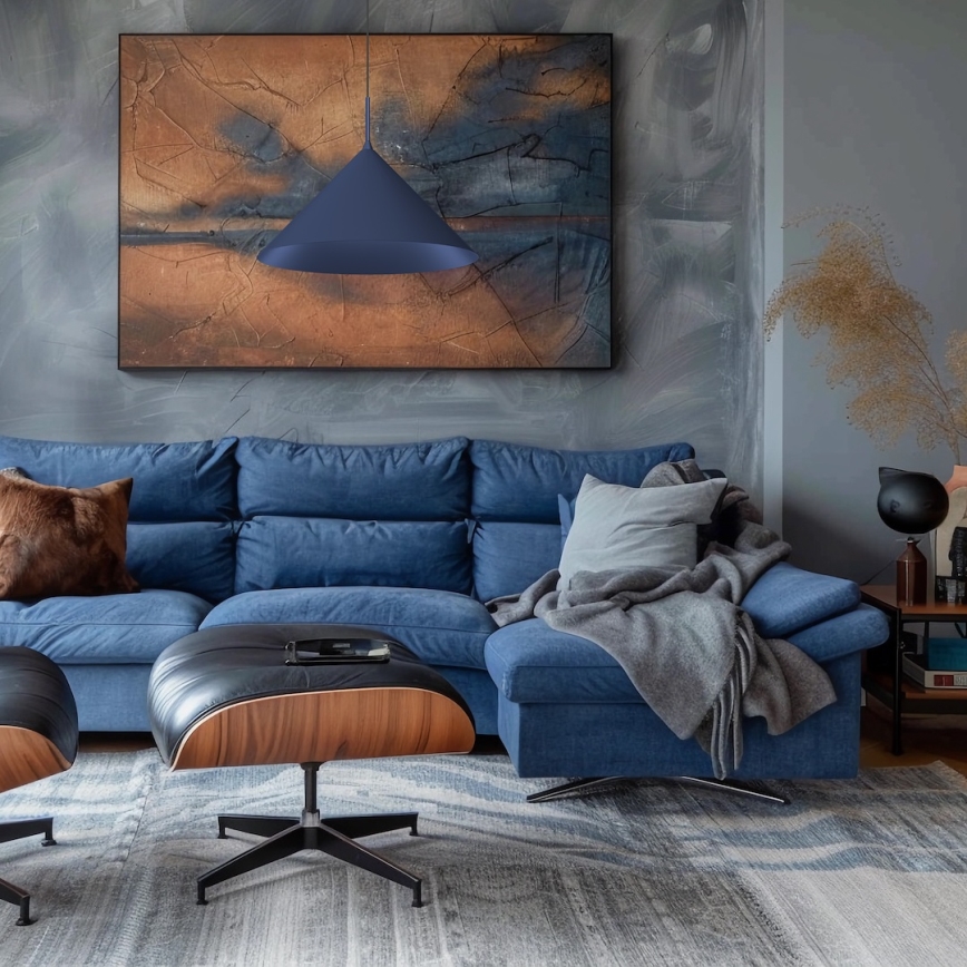 Κρεμαστό φωτιστικό CAPITAL με καλώδιο 1xGX53/15W/230V Ø 46 cm μπλε