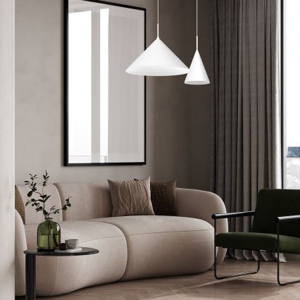 Κρεμαστό φωτιστικό CAPITAL με καλώδιο 1xGX53/15W/230V, διάμ. 46 cm, λευκό