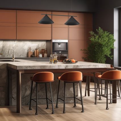 Κρεμαστό φωτιστικό CAPITAL με καλώδιο, 2xGX53/15W/230V, μαύρο