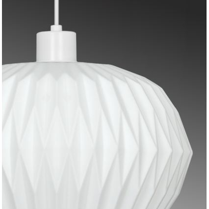 Κρεμαστό φωτιστικό CARSON με καλώδιο, 1xE27/40W/230V, λευκό