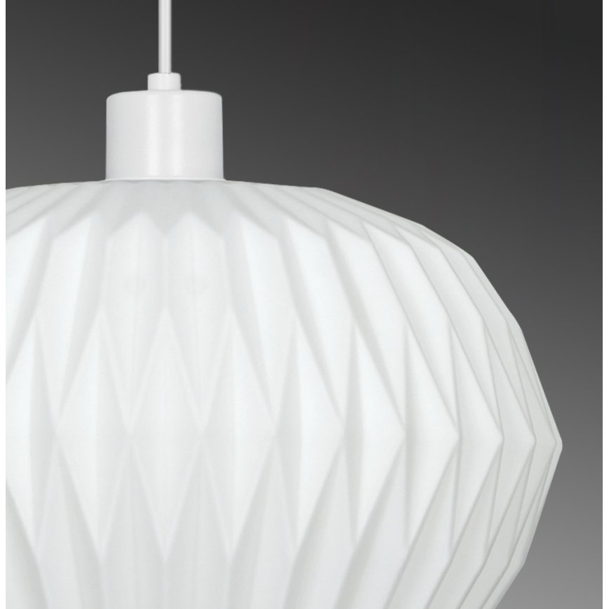 Κρεμαστό φωτιστικό CARSON με καλώδιο, 1xE27/40W/230V, λευκό